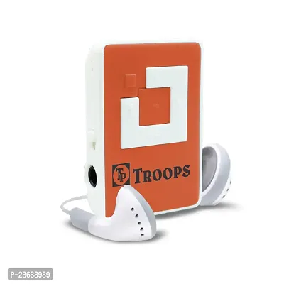 TP TROOPS Mini Clip USB MP3 Music Media Player with Music Player Support  TF/SD Card Slot and Earphone-TP-8003 Orange-thumb0