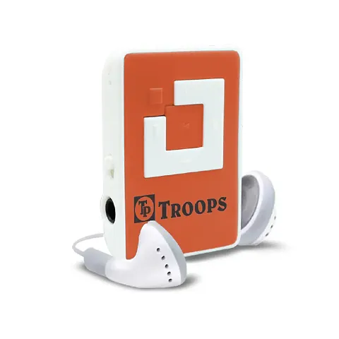 TP TROOPS Mini Clip USB MP3 Music Media Player with Music Player Support  TF/SD Card Slot and Earphone-TP-8003 Orange