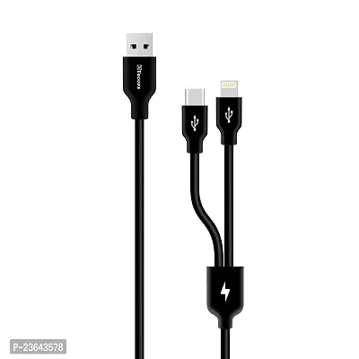 TP TROOPS 2 in 1 Fast Charging Cable,Multifunction Cable for Type-C,ios USB Ports Compatible with all Smartphones,Tablets  Devices.-TP-2266