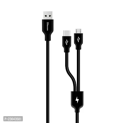 TP TROOPS 2 in 1 Fast Charging Cable,Multifunction Cable for Type-C,Micro USB Ports Compatible with all Smartphones,Tablets  Devices.-TP-2261