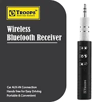 TP TROOPS Mini Bluetooth Receiver Wireless Bluetooth Car Adapter Mini Portable 3.5mm Aux Adapter and Build-in Mic for Car Home Stereo Music System -TP-9008-thumb3