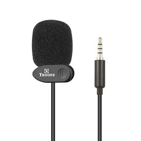 TP TROOPS Collar Mic Voice Recording Microphone Lavalier Microphone Lav Mic Omnidirectional Condenser Clip Mic,YouTube Interview Recording-TP-9076