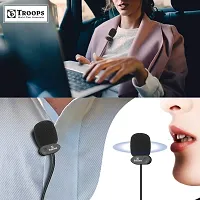 TP TROOPS Collar Mic Voice Recording Microphone Lavalier Microphone Lav Mic Omnidirectional Condenser Clip Mic,YouTube Interview Recording-TP-9076-thumb2