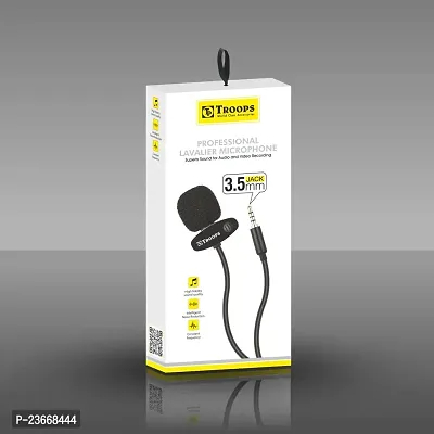 TP TROOPS Collar Mic Voice Recording Microphone Lavalier Microphone Lav Mic Omnidirectional Condenser Clip Mic,YouTube Interview Recording-TP-9076-thumb5