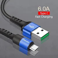 TP TROOPS 1.2A Type-C Data  Charging USB Cable, Made in India,Data Sync, Durable 1.2-Meter Long USB Cable for Type-C USB Devices for Charging Adapter-TP-2277 Blue-thumb2