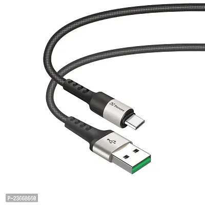 TP TROOPS 1.2A Type-C Data  Charging USB Cable, Made in India,Data Sync, Durable 1.2-Meter Long USB Cable for Type-C USB Devices for Charging Adapter-TP-2277 grey