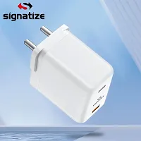 nbsp;SIGNATIZE Dual USB Port 35W Wall Type C Charger Charger with S3 Wire,USB Wall Charger Fast Charging Adapter-thumb1