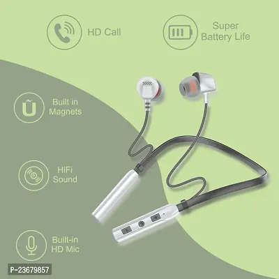 SIGNATIZE in-Ear Bluetooth 5.0 Neckband with Up to 25 Hours Playtime, with Mic, Magnetic Earbuds, Voice Assistant.-thumb3