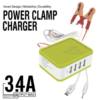 nbsp;SIGNATIZE 3.4A 4USB-IN-1 DC Mobile Charger DC Input 4 in 1 Mobile Charger DC Battery Mobile Charger-thumb4