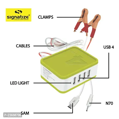 nbsp;SIGNATIZE 3.4A 4USB-IN-1 DC Mobile Charger DC Input 4 in 1 Mobile Charger DC Battery Mobile Charger-thumb5