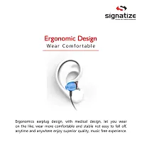 SIGNATIZE Wired Dynamic Bass Stereo Earphone and Music Control Headphone with HD Sound, in Earphones-thumb4
