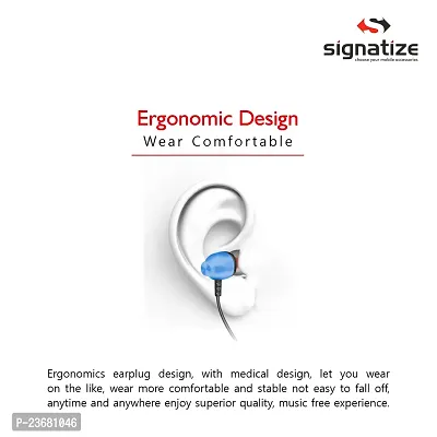 SIGNATIZE Wired Dynamic Bass Stereo Earphone and Music Control Headphone with HD Sound, in Earphones-thumb5