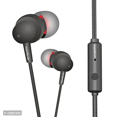 SIGNATIZE Audio Wired in Ear Earphones with Built in Mic, 10 mm Driver, Powerful bass and Clear Sound
