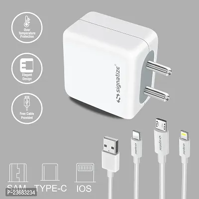 nbsp;SIGNATIZE 1 USB Port 3.5A Wall TYPE C Charger, USB Wall Charger Fast Charging Adapter-thumb2