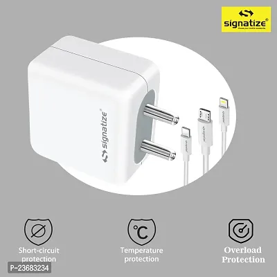nbsp;SIGNATIZE 1 USB Port 3.5A Wall TYPE C Charger, USB Wall Charger Fast Charging Adapter-thumb3