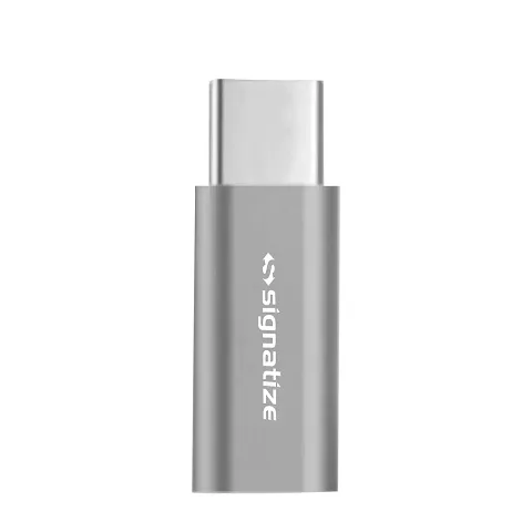 SIGNATIZE Upgraded USB Type C to 3.5 mm Jack Audio Connector with Noise Cancelling Headphones Jack Converter Audio Adapter