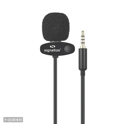 Signatize  Collar Mic Voice Recording Filter Microphone for Singing YouTube Smartphones-thumb0