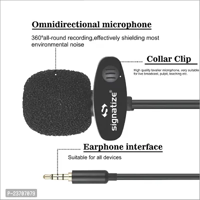 Signatize  Collar Mic Voice Recording Filter Microphone for Singing YouTube Smartphones-thumb4