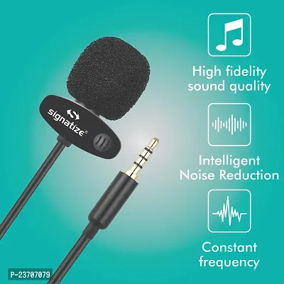 Signatize  Collar Mic Voice Recording Filter Microphone for Singing YouTube Smartphones-thumb3