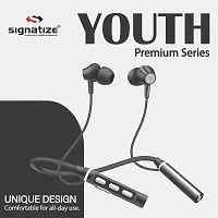 SIGNATIZE Bluetooth Wireless in-Ear Neckband with Mic, 40 Hours Playtime,Earphones with Bluetooth-thumb3