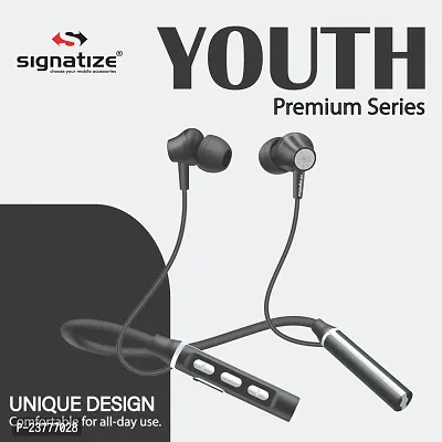 SIGNATIZE Bluetooth Wireless in-Ear Neckband with Mic, 40 Hours Playtime,Earphones with Bluetooth-thumb4