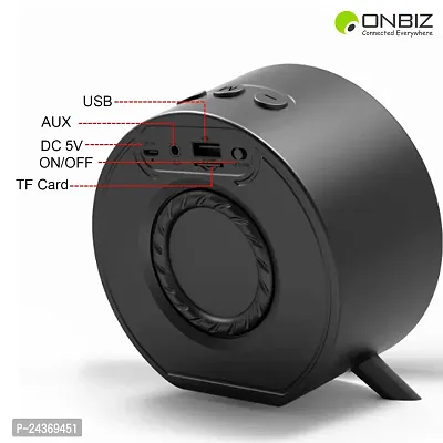 ONBIZ The Smallest Mini Aluminum Bluetooth Speaker Wireless Small Bluetooth Speakers,TWS Pairing Portable Speaker for Home/Outdoor/Travel, Smartphone, Laptop-thumb3