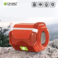 ONBIZ 10W Bluetooth Speaker Hi-fi Stereo Sound Surround Upto 8 Hours Playback, Best for Mobile, Laptop/PC, Media Players with Multi Modes Aux/TF Card/USB Drive-Red-thumb1