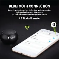 ONBIZ The Smallest Mini Aluminum Bluetooth Speaker Wireless Small Bluetooth Speakers with Built in Mic,TWS Pairing Portable Speaker for Home/Outdoor/Travel, Smartphone, Laptop-Gold-thumb2