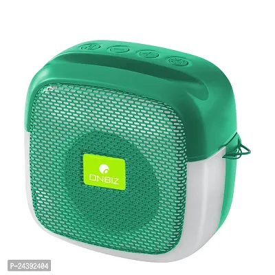 ONBIZ (Portable Bluetooth Speaker) Dynamic Thunder Sound with Disco LED 5 W Bluetooth Speaker (Green, Stereo Channel)-thumb0