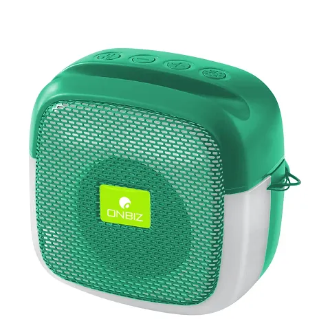ONBIZ (Portable Bluetooth Speaker) Dynamic Thunder Sound with Disco LED 5 W Bluetooth Speaker (Green, Stereo Channel)