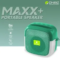 ONBIZ (Portable Bluetooth Speaker) Dynamic Thunder Sound with Disco LED 5 W Bluetooth Speaker (Green, Stereo Channel)-thumb1