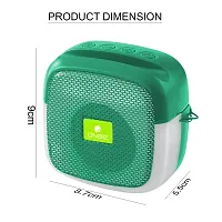 ONBIZ (Portable Bluetooth Speaker) Dynamic Thunder Sound with Disco LED 5 W Bluetooth Speaker (Green, Stereo Channel)-thumb2