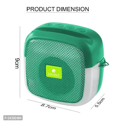 ONBIZ (Portable Bluetooth Speaker) Dynamic Thunder Sound with Disco LED 5 W Bluetooth Speaker (Green, Stereo Channel)-thumb3