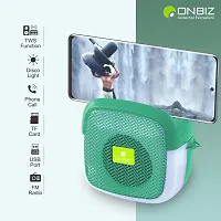 ONBIZ (Portable Bluetooth Speaker) Dynamic Thunder Sound with Disco LED 5 W Bluetooth Speaker (Green, Stereo Channel)-thumb3
