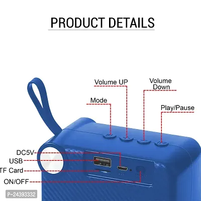 ONBIZ HIGH BASS SOUND SPLASHPROOF WOOFER FOR DEKSTOP WITH SD,AUX SLOT 48 W Bluetooth Speaker - Blue-thumb4