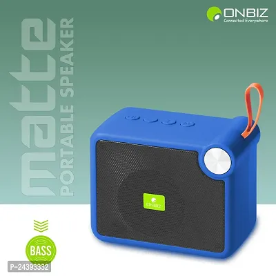 ONBIZ HIGH BASS SOUND SPLASHPROOF WOOFER FOR DEKSTOP WITH SD,AUX SLOT 48 W Bluetooth Speaker - Blue-thumb5