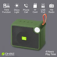 ONBIZ HIGH BASS SOUND SPLASHPROOF WOOFER FOR DEKSTOP WITH SD,AUX SLOT 48 W Bluetooth Speaker - Green-thumb2