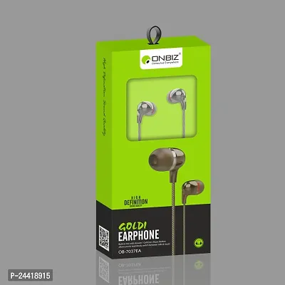 ONBIZ STYLISH WIRED EARPHONE Wired Earphones with Extra Bass Driver and HD Sound with mic-thumb2