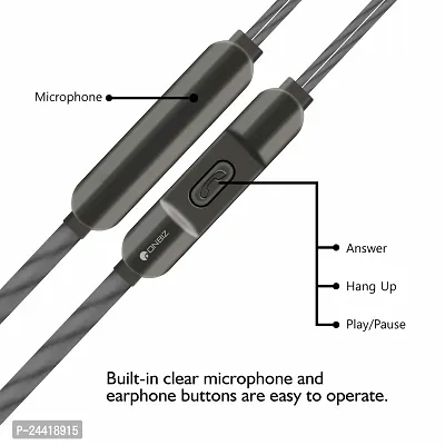 ONBIZ STYLISH WIRED EARPHONE Wired Earphones with Extra Bass Driver and HD Sound with mic-thumb4
