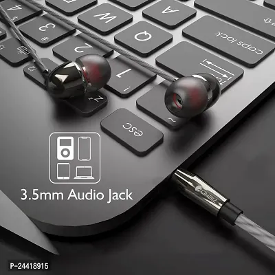 ONBIZ STYLISH WIRED EARPHONE Wired Earphones with Extra Bass Driver and HD Sound with mic-thumb5