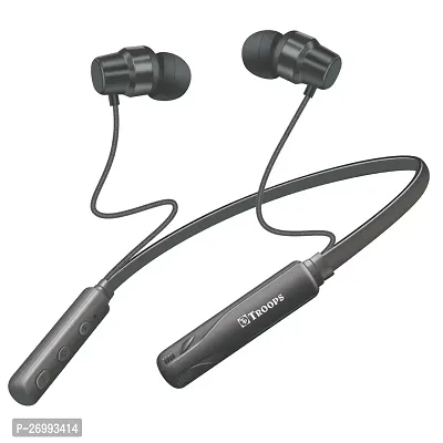 TP TROOPS in-Ear Bluetooth 5.0 Wireless Headphones with Mic 45H Playtime, Deep Bass, 10mm Drivers, Clear Calls, Pairing, Fast Charging, Magnetic Buds, Voice Assistant  IPX4 Wireless Neckband