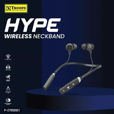 TP In-Ear Bluetooth Magnetic Earbuds 5.0 Neckband with Mic, Hi-Fi Stereo Sound Neckband,42Hrs Playtime-thumb2