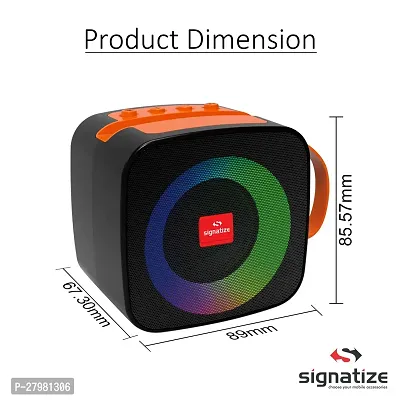 SIGNATIZE Wireless Bluetooth5.0V Speaker,Heigh Bass  Mobile Stand Portable Party Speaker 10 W Bluetooth Home Audio Speaker-thumb4