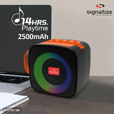 SIGNATIZE Wireless Bluetooth5.0V Speaker,Heigh Bass  Mobile Stand Portable Party Speaker 10 W Bluetooth Home Audio Speaker-thumb5
