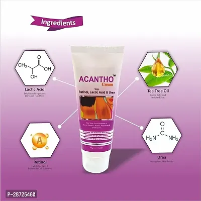 Acantho Cream With Retinol, Lactic Acid  Urea For Skin Discoloration-thumb3