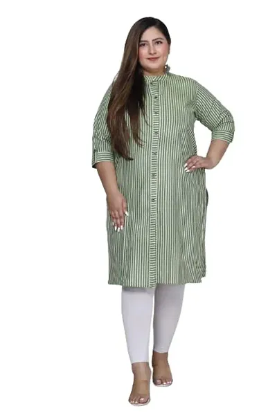 Stylish Cotton Straight Solid Kurta