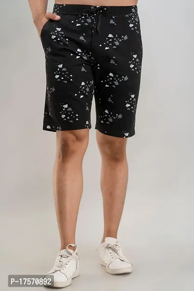 PROXIMA Mens Chino Shorts (Small, Black)-thumb5