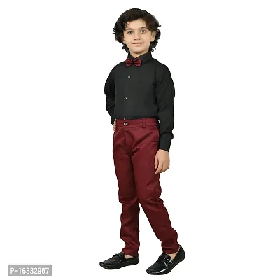 Prabhuratan Party and Casual kids Wear Cotton 3 Piece Suit Set For Boys Red Color |Multisize-thumb5
