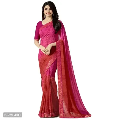 Fancy Georgette Silk Saree with Blouse Piece for Women