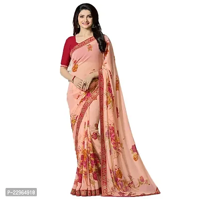 Fancy Georgette Silk Saree with Blouse Piece for Women